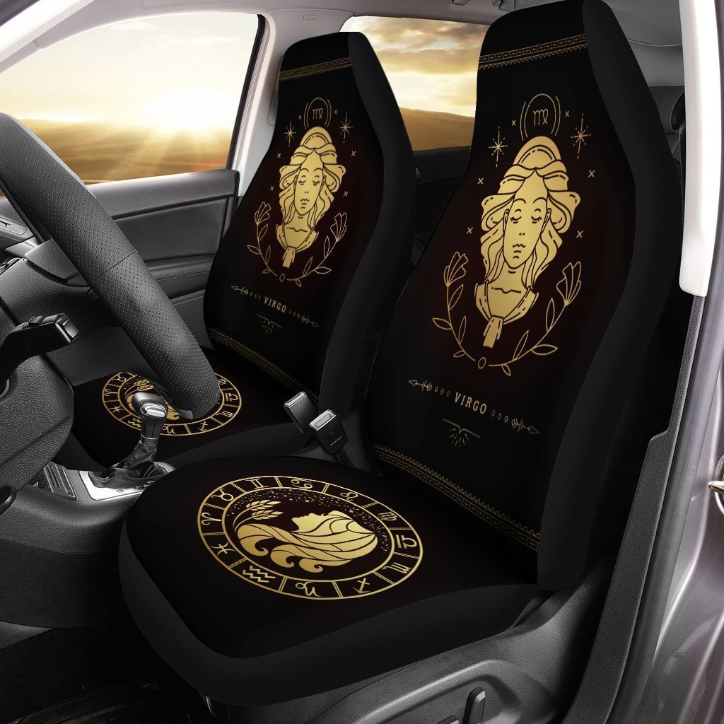 Virgo Horoscope Car Seat Covers Custom Birthday Gifts Car Accessories - Gearcarcover - 1