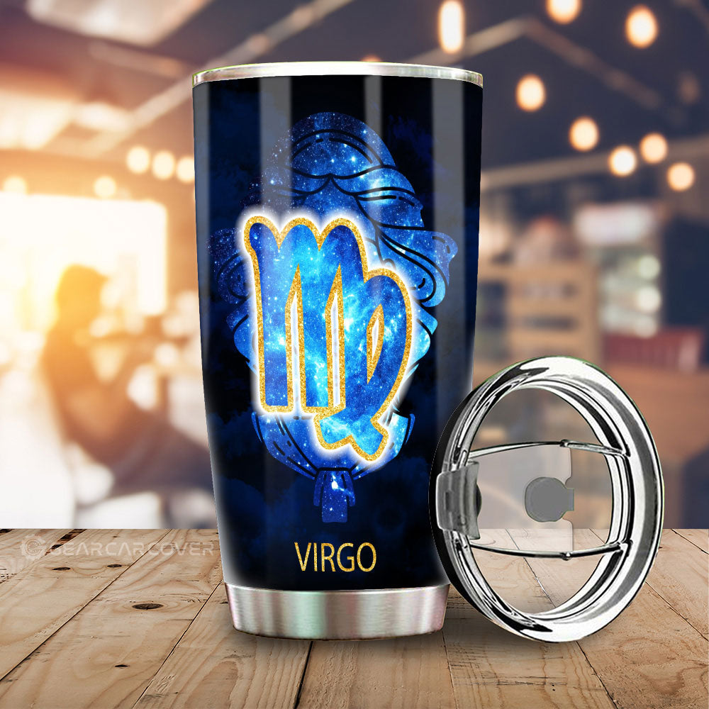 Virgo Tumbler Cup Custom Zodiac Car Interior Accessories - Gearcarcover - 1