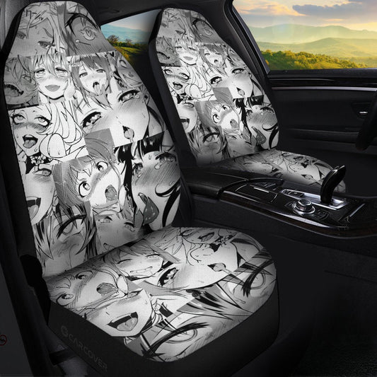 Waifu Ahegao Car Seat Covers Custom Car Interior Accessories - Gearcarcover - 1