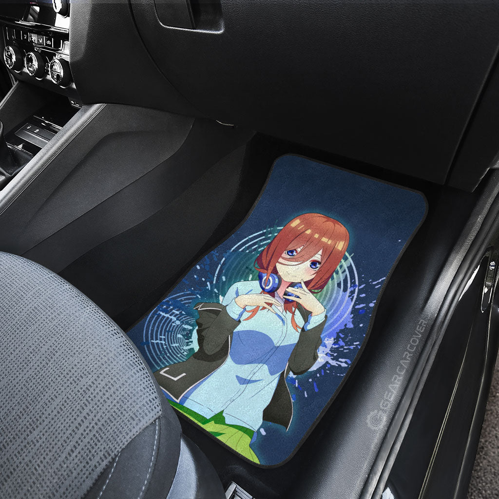 Waifu Girl Miku Nakano Car Floor Mats Custom The Quintessential Quintuplets Car Accessories - Gearcarcover - 4