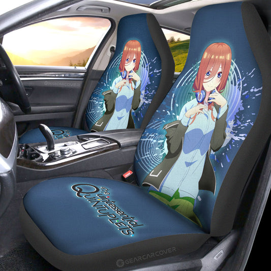 Waifu Girl Miku Nakano Car Seat Covers Custom The Quintessential Quintuplets Car Accessories - Gearcarcover - 2