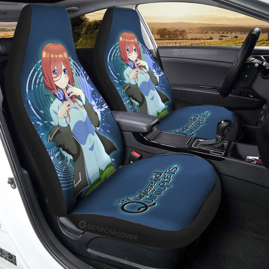 Waifu Girl Miku Nakano Car Seat Covers Custom The Quintessential Quintuplets Car Accessories - Gearcarcover - 1