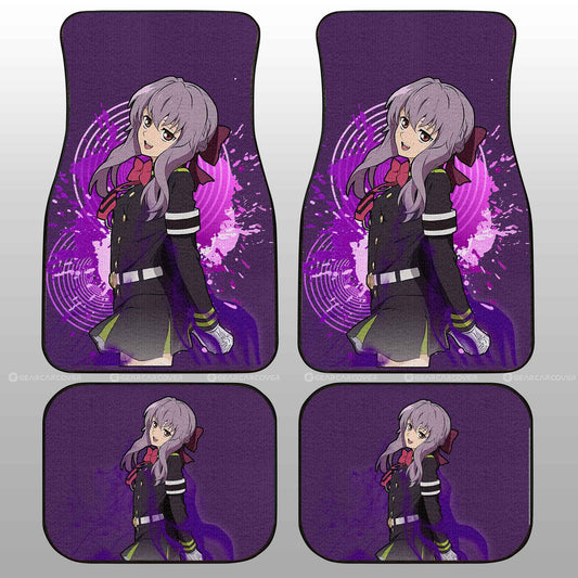 Waifu Girl Shinoa Hiiragi Car Floor Mats Custom Seraph Of The End Car Accessories - Gearcarcover - 2