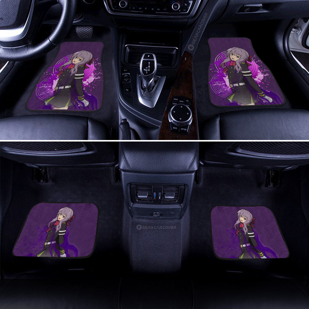 Waifu Girl Shinoa Hiiragi Car Floor Mats Custom Seraph Of The End Car Accessories - Gearcarcover - 3