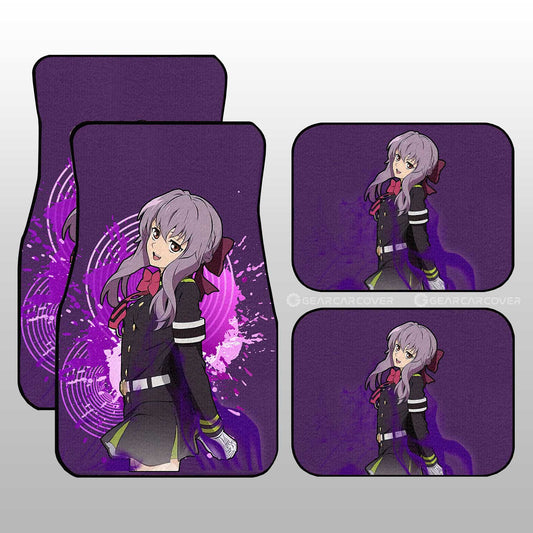 Waifu Girl Shinoa Hiiragi Car Floor Mats Custom Seraph Of The End Car Accessories - Gearcarcover - 1