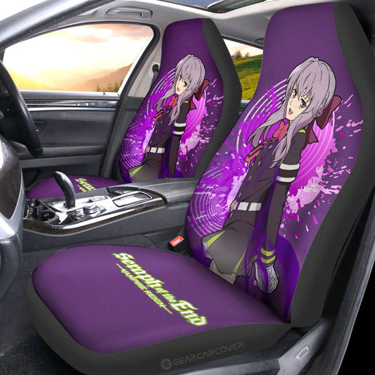 Waifu Girl Shinoa Hiiragi Car Seat Covers Custom Seraph Of The End Car Accessories - Gearcarcover - 2