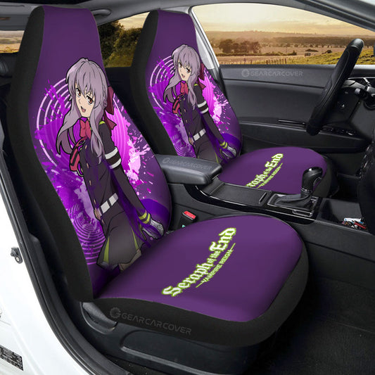 Waifu Girl Shinoa Hiiragi Car Seat Covers Custom Seraph Of The End Car Accessories - Gearcarcover - 1