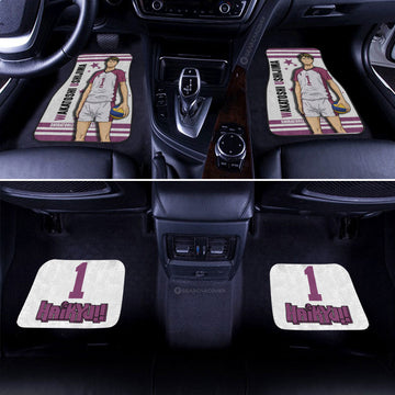 Wakatoshi Ushijima Car Floor Mats Custom Haikyuu Anime Car Accessories - Gearcarcover - 1
