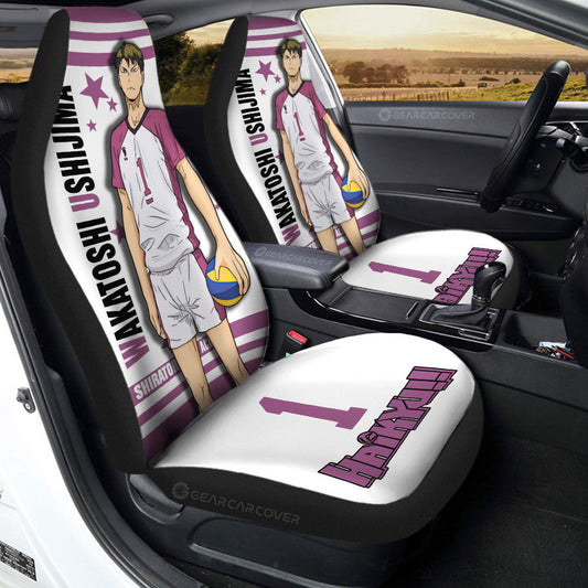 Wakatoshi Ushijima Car Seat Covers Custom Haikyuu Anime Car Accessories - Gearcarcover - 2