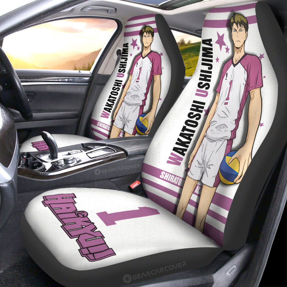 Wakatoshi Ushijima Car Seat Covers Custom Haikyuu Anime Car Accessories - Gearcarcover - 3