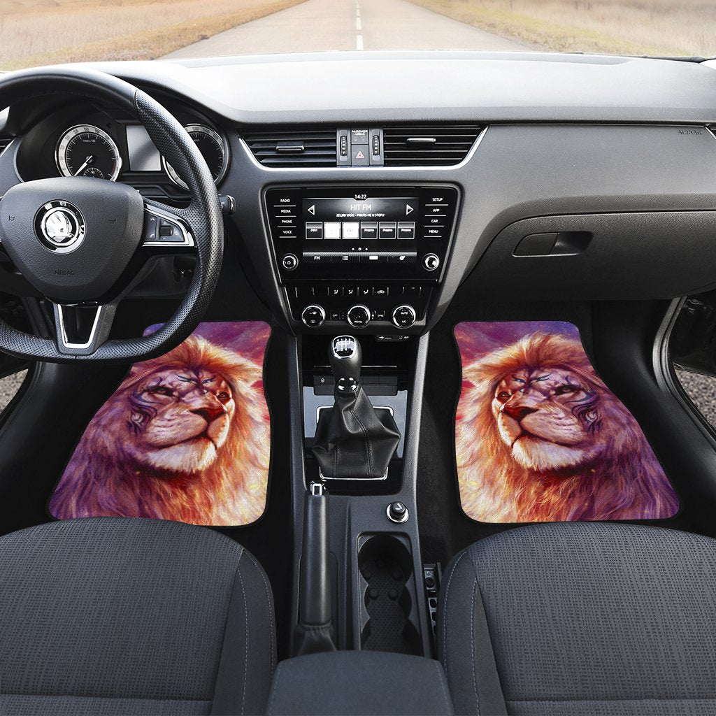 Warrior Lion Car Floor Mats Custom Lion Car Accessories - Gearcarcover - 3