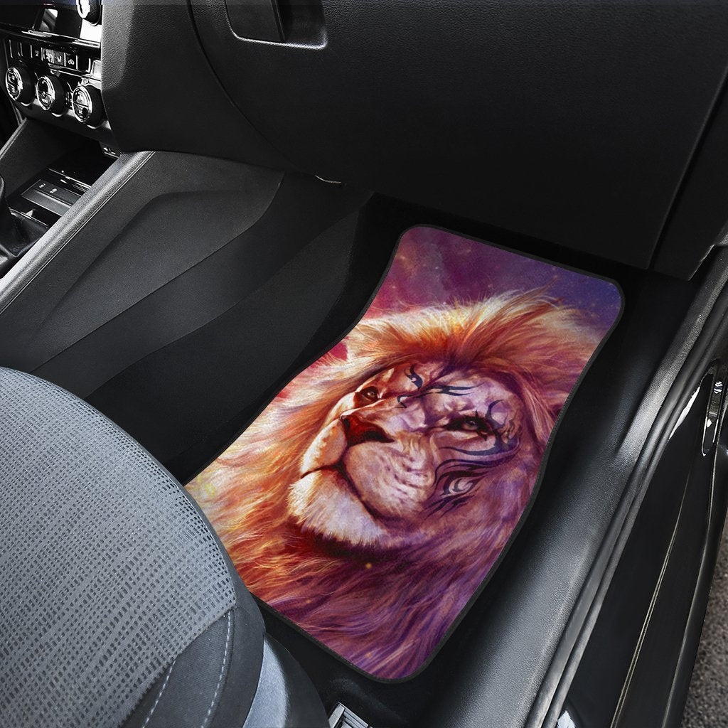 Warrior Lion Car Floor Mats Custom Lion Car Accessories - Gearcarcover - 4