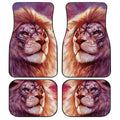 Warrior Lion Car Floor Mats Custom Lion Car Accessories - Gearcarcover - 1