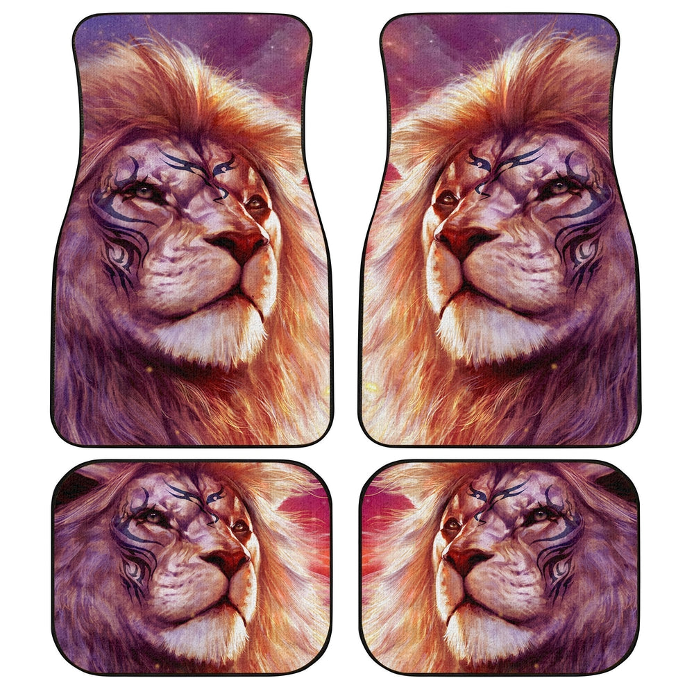 Warrior Lion Car Floor Mats Custom Lion Car Accessories - Gearcarcover - 1