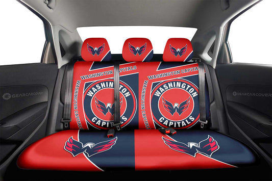 Washington Capitals Car Back Seat Cover Custom Car Accessories For Fans - Gearcarcover - 2