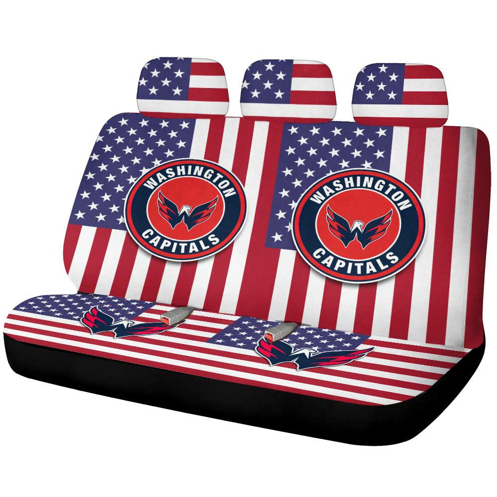 Washington Capitals Car Back Seat Cover Custom Car Accessories - Gearcarcover - 1
