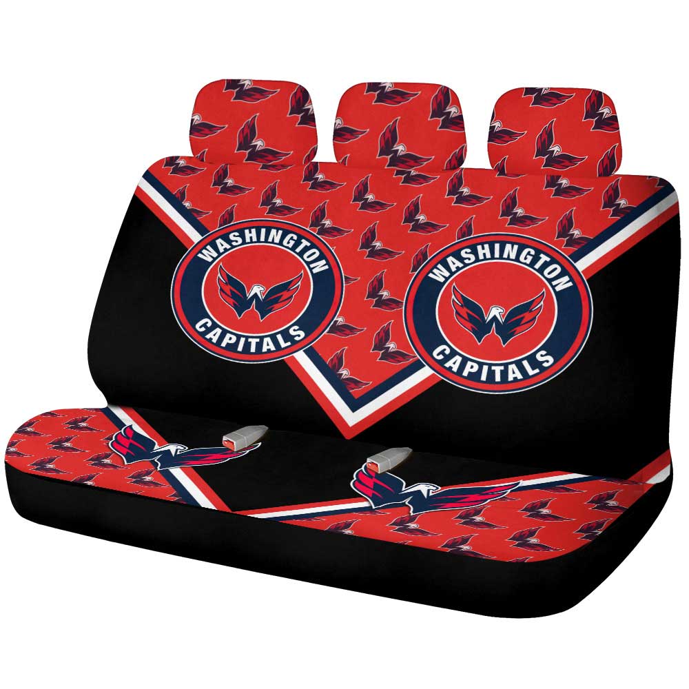 Washington Capitals Car Back Seat Cover Custom Car Decorations For Fans - Gearcarcover - 1
