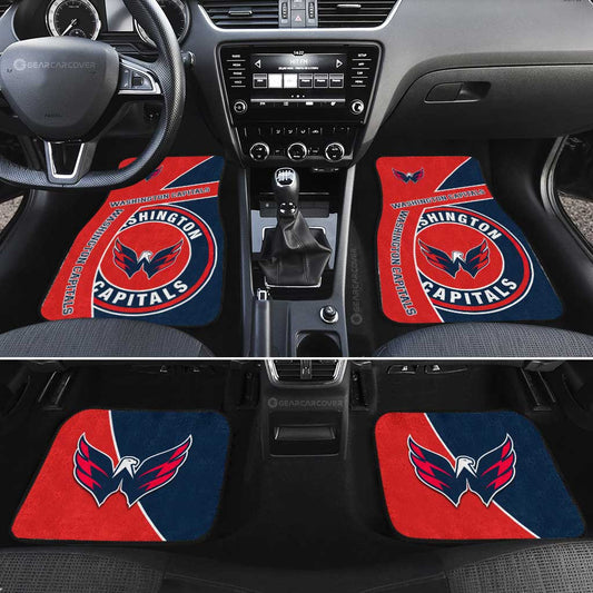 Washington Capitals Car Floor Mats Custom Car Accessories For Fans - Gearcarcover - 2