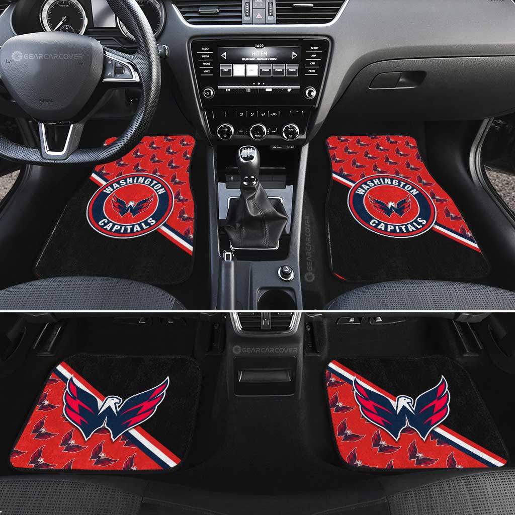 Washington Capitals Car Floor Mats Custom Car Accessories For Fans - Gearcarcover - 2