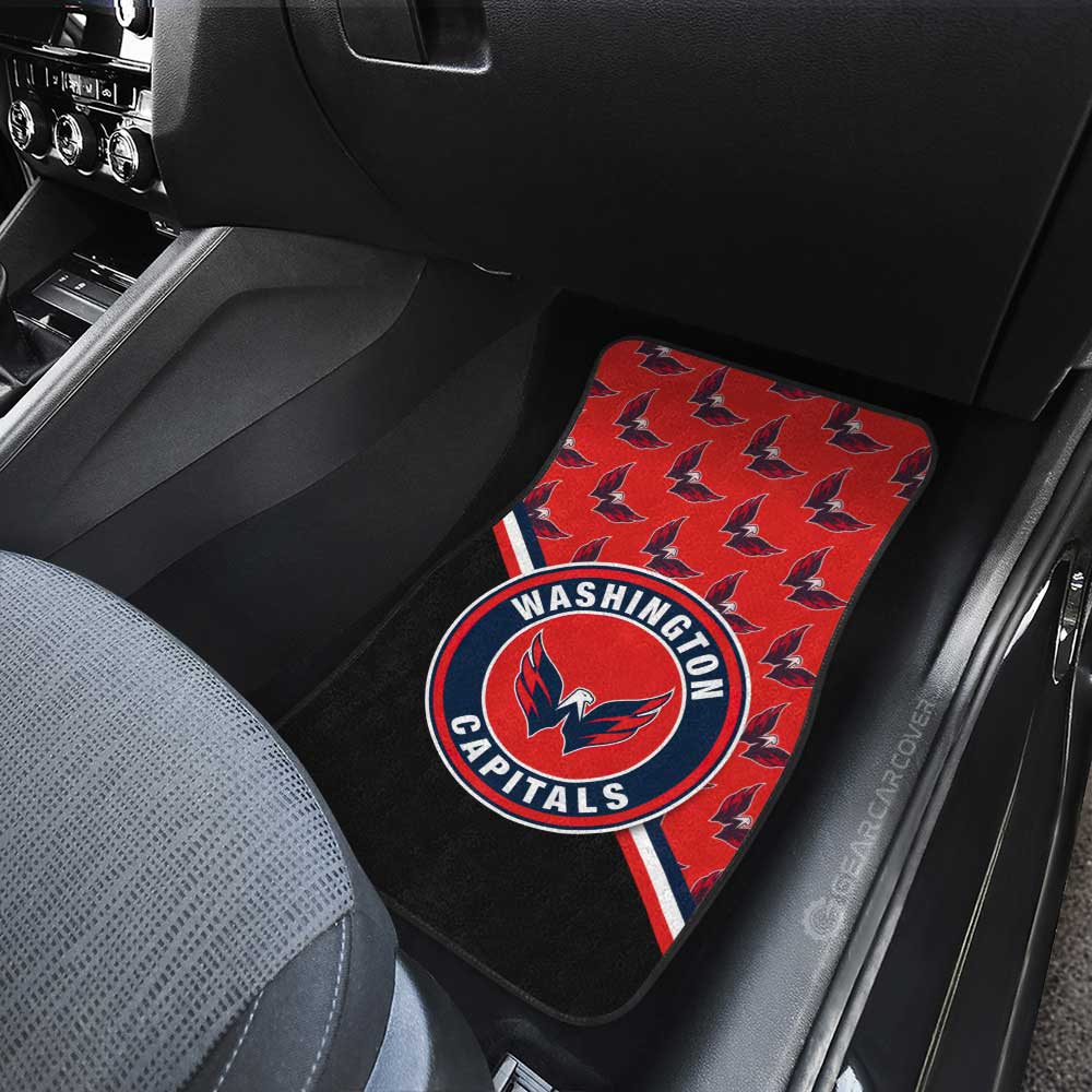 Washington Capitals Car Floor Mats Custom Car Accessories For Fans - Gearcarcover - 3