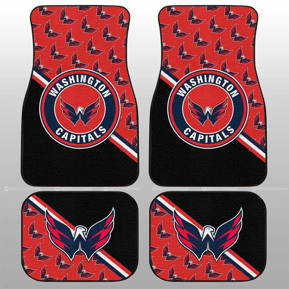Washington Capitals Car Floor Mats Custom Car Accessories For Fans - Gearcarcover - 1