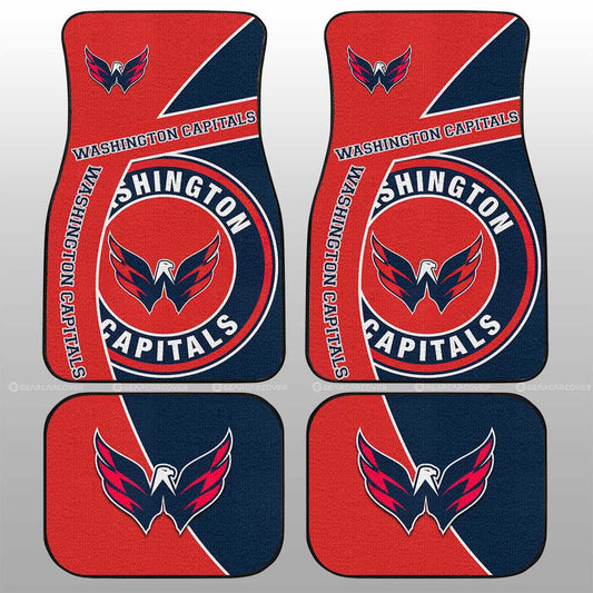 Washington Capitals Car Floor Mats Custom Car Accessories For Fans - Gearcarcover - 1