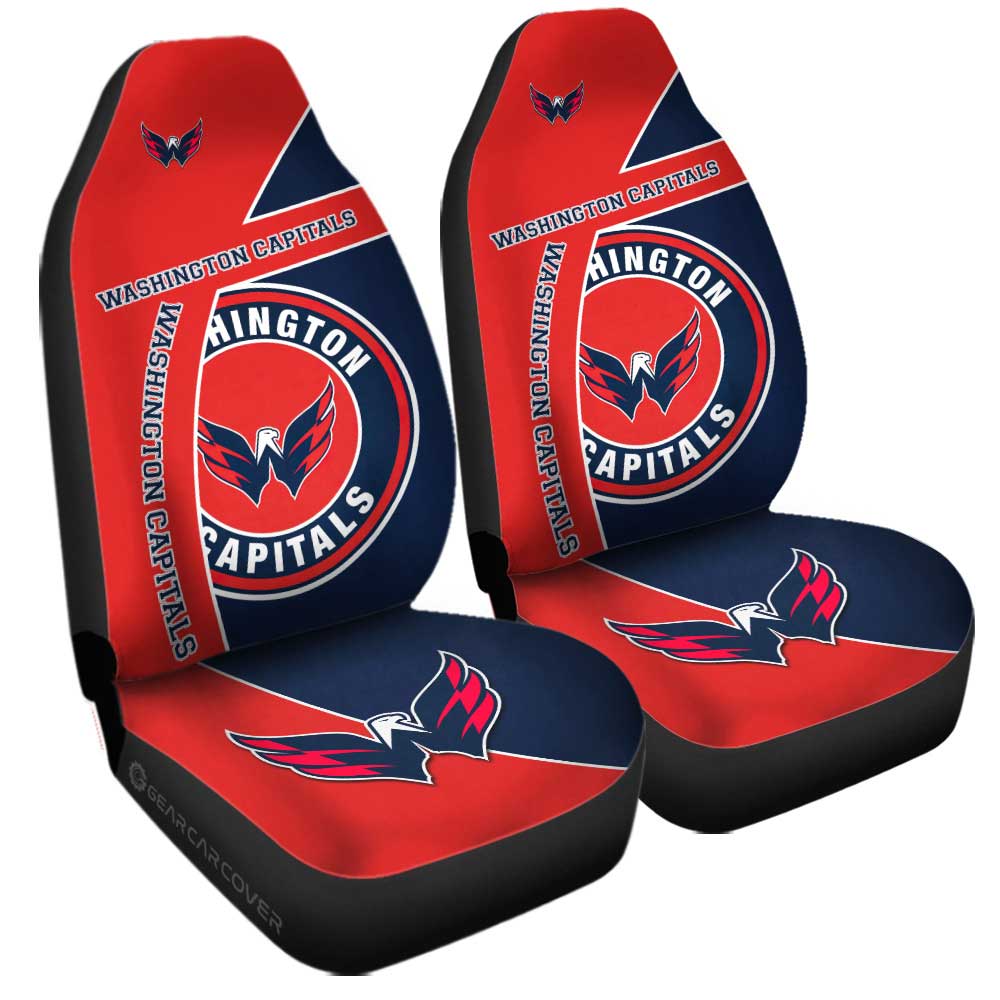 Washington Capitals Car Seat Covers Custom Car Accessories For Fans - Gearcarcover - 3