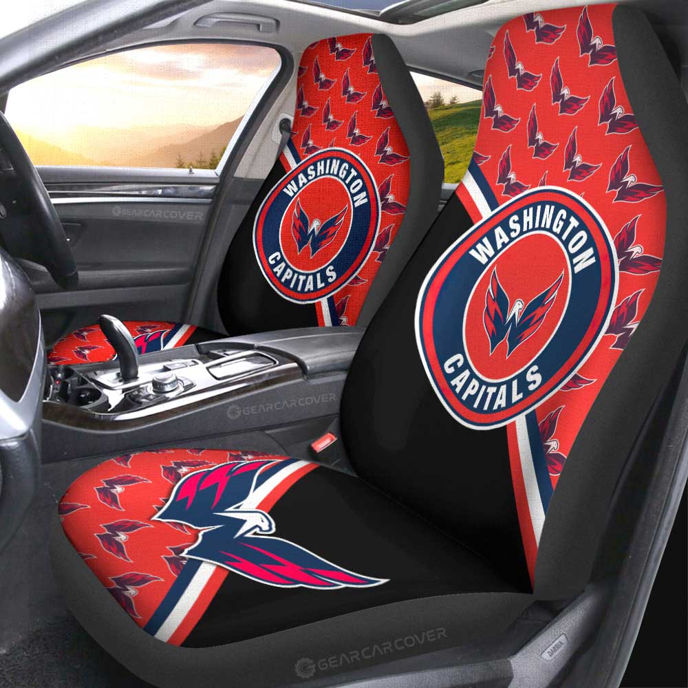 Washington Capitals Car Seat Covers Custom Car Accessories For Fans - Gearcarcover - 2