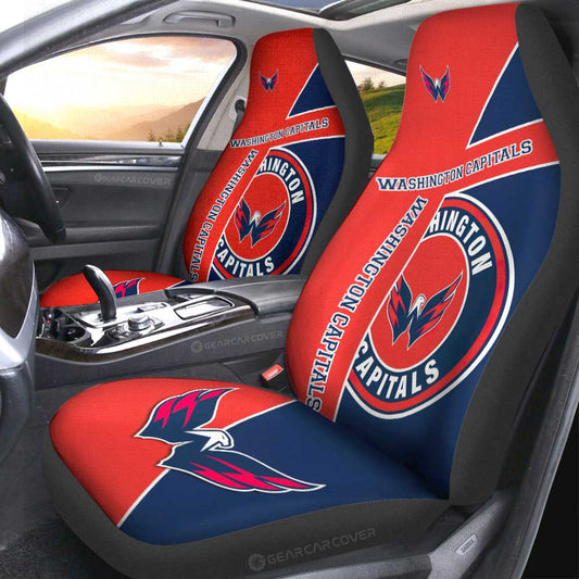 Washington Capitals Car Seat Covers Custom Car Accessories For Fans - Gearcarcover - 2