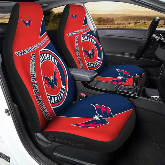 Washington Capitals Car Seat Covers Custom Car Accessories For Fans - Gearcarcover - 1