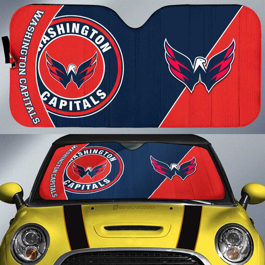 Washington Capitals Car Sunshade Custom Car Accessories For Fans - Gearcarcover - 1