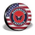 Washington Capitals Spare Tire Covers Custom US Flag Style - Gearcarcover - 3