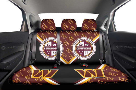 Washington Commanders Car Back Seat Cover Custom Car Decorations For Fans - Gearcarcover - 2