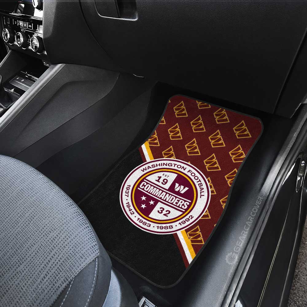 Washington Commanders Car Floor Mats Custom Car Accessories For Fans - Gearcarcover - 3