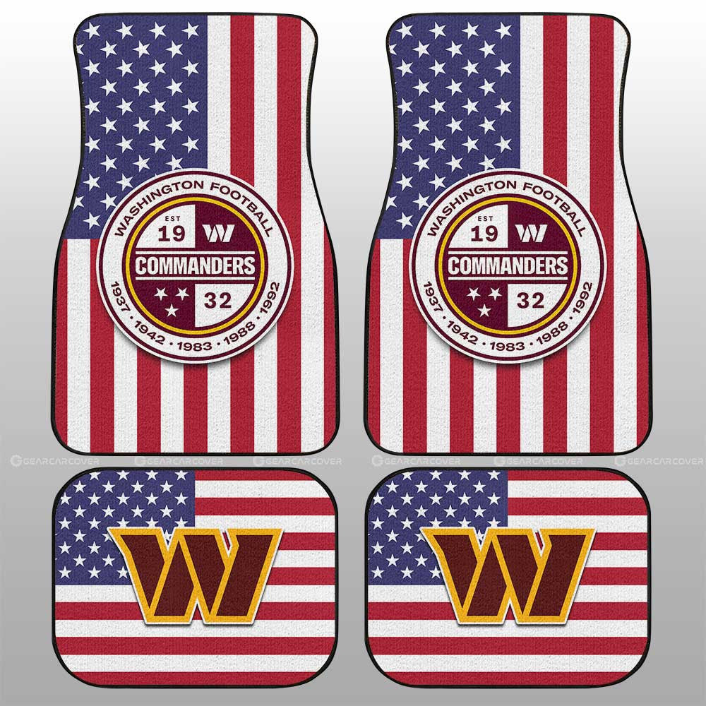 Washington Commanders Car Floor Mats Custom Car Decor Accessories - Gearcarcover - 1
