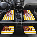 Washington Commanders Car Floor Mats Custom US Flag Style - Gearcarcover - 2