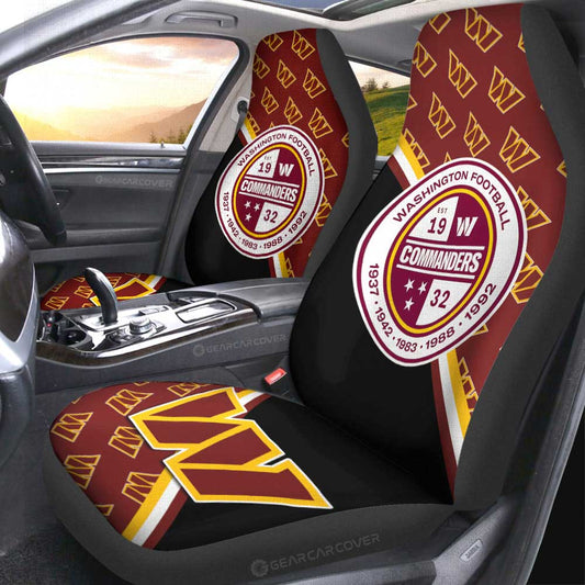 Washington Commanders Car Seat Covers Custom Car Accessories For Fans - Gearcarcover - 2