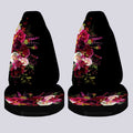 Watercolor Flowers Car Seat Covers Custom Personalized Name Car Accessories - Gearcarcover - 2