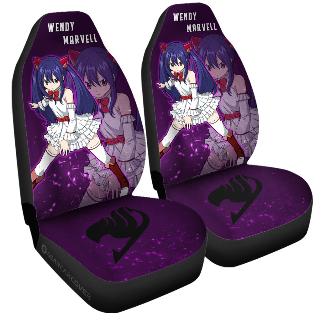 Wendy Marvell Car Seat Covers Custom Fairy Tail Anime Car Accessories - Gearcarcover - 3