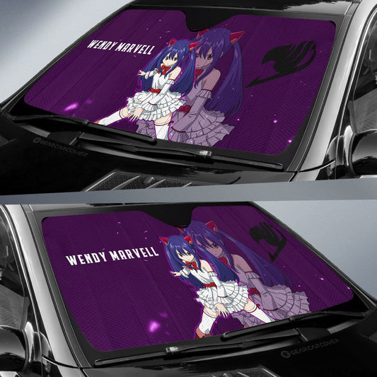 Wendy Marvell Car Sunshade Custom Fairy Tail Anime Car Accessories - Gearcarcover - 2