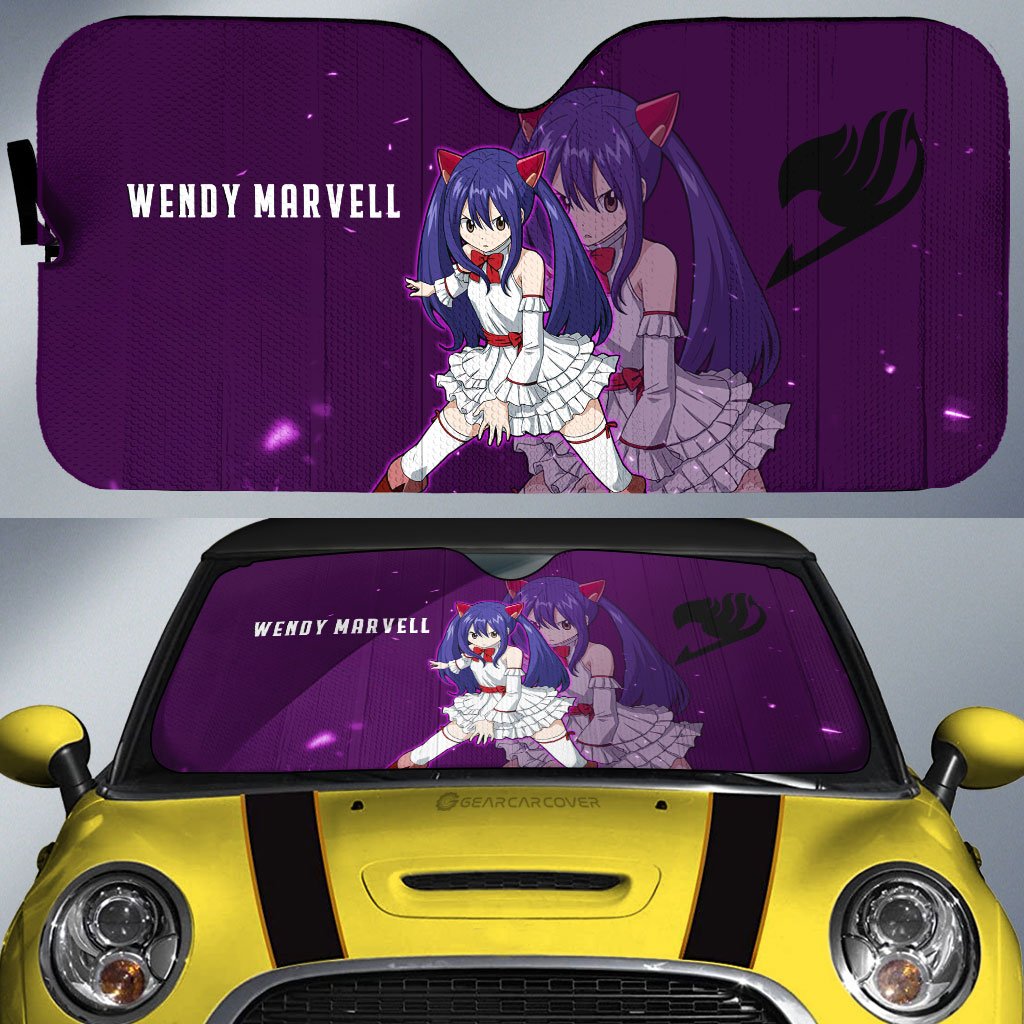 Wendy Marvell Car Sunshade Custom Fairy Tail Anime Car Accessories - Gearcarcover - 1