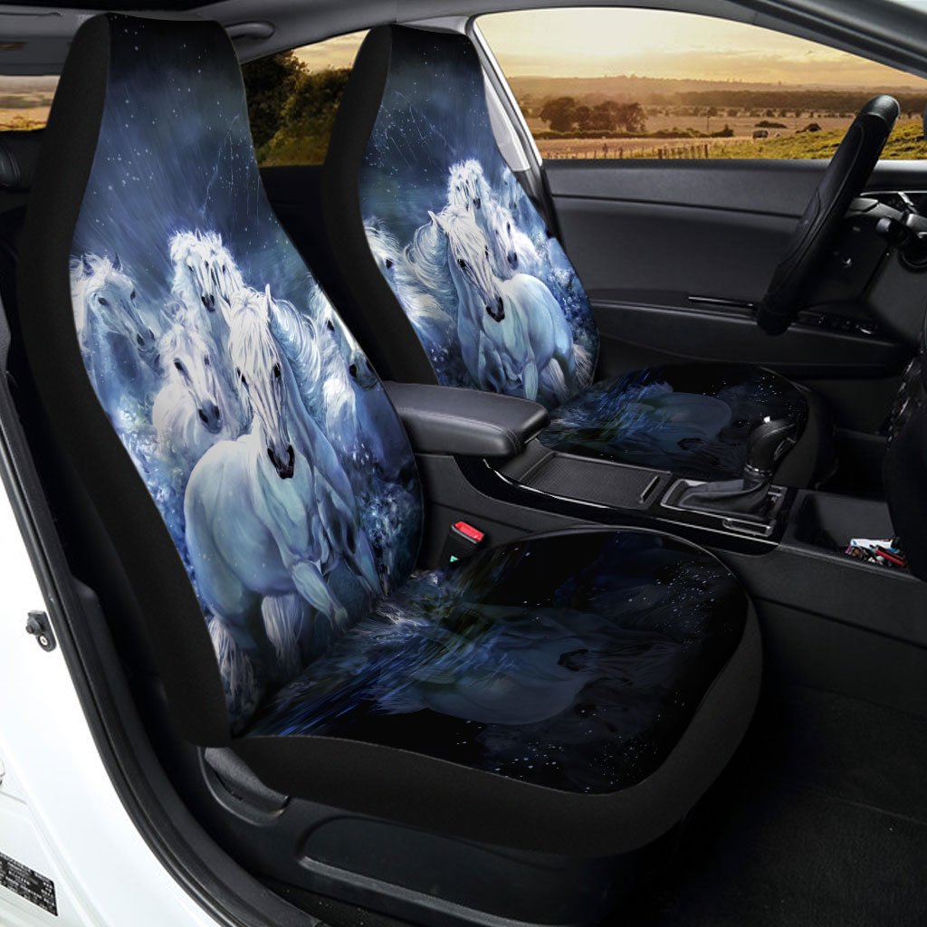 White Horse Car Seat Covers - Gearcarcover - 2