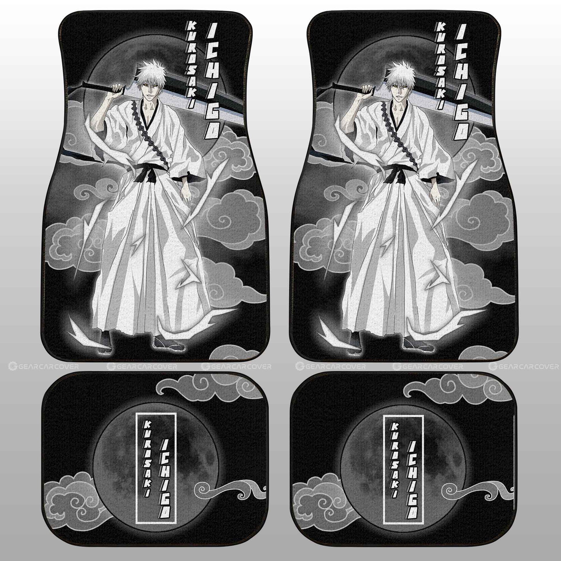 White Ichigo Car Floor Mats Custom Bleach Anime Car Accessories - Gearcarcover - 2