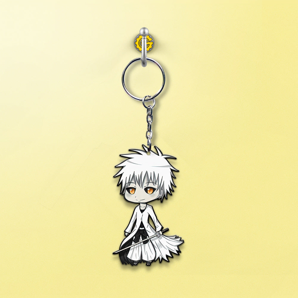 White Ichigo Keychain Custom Bleach Anime Car Accessories - Gearcarcover - 2