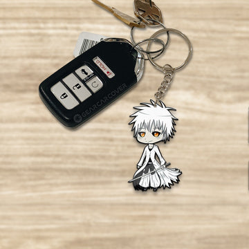 White Ichigo Keychain Custom Bleach Anime Car Accessories - Gearcarcover - 1