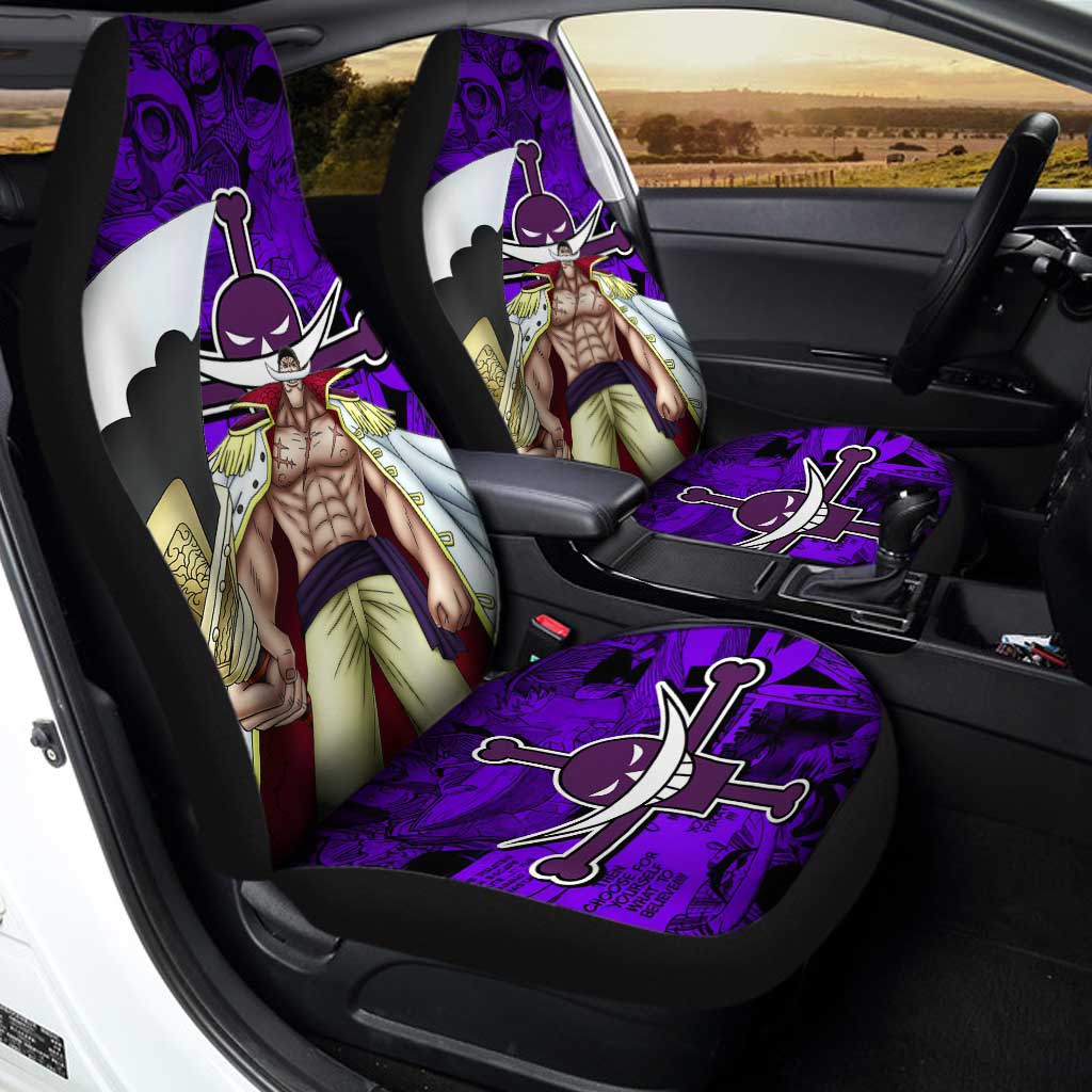 Whitebeard Car Seat Covers Custom One Piece Anime Car Accessories - Gearcarcover - 2
