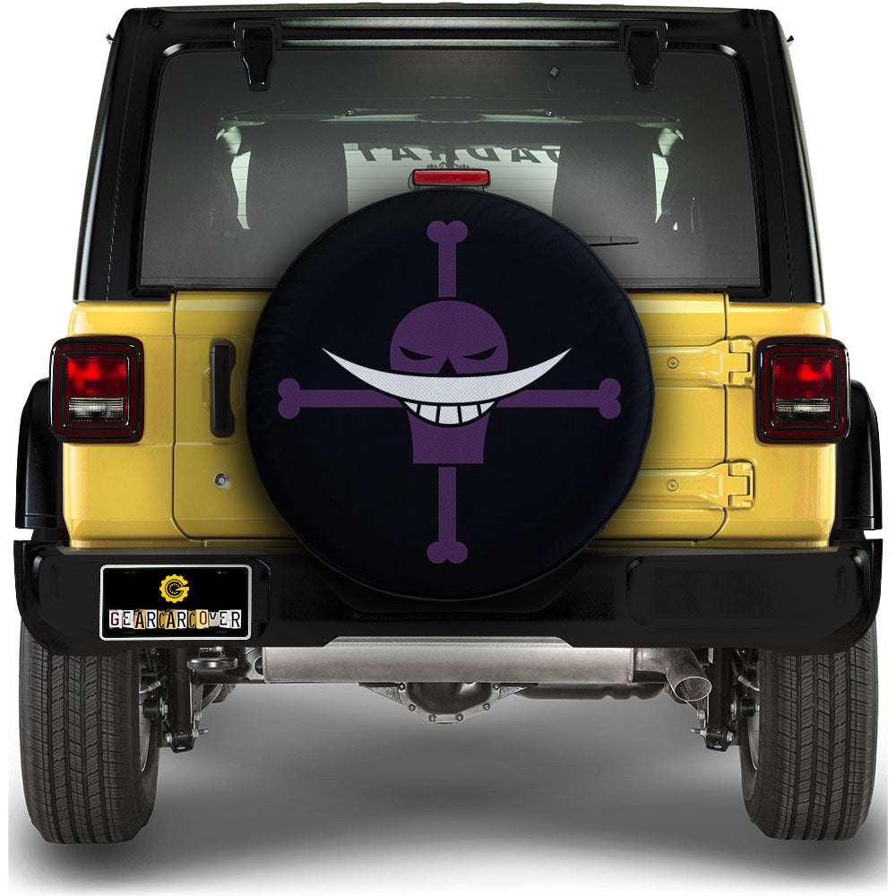 Whitebeard Pirates Flag Spare Tire Covers Custom One Piece Anime Car Accessories - Gearcarcover - 1