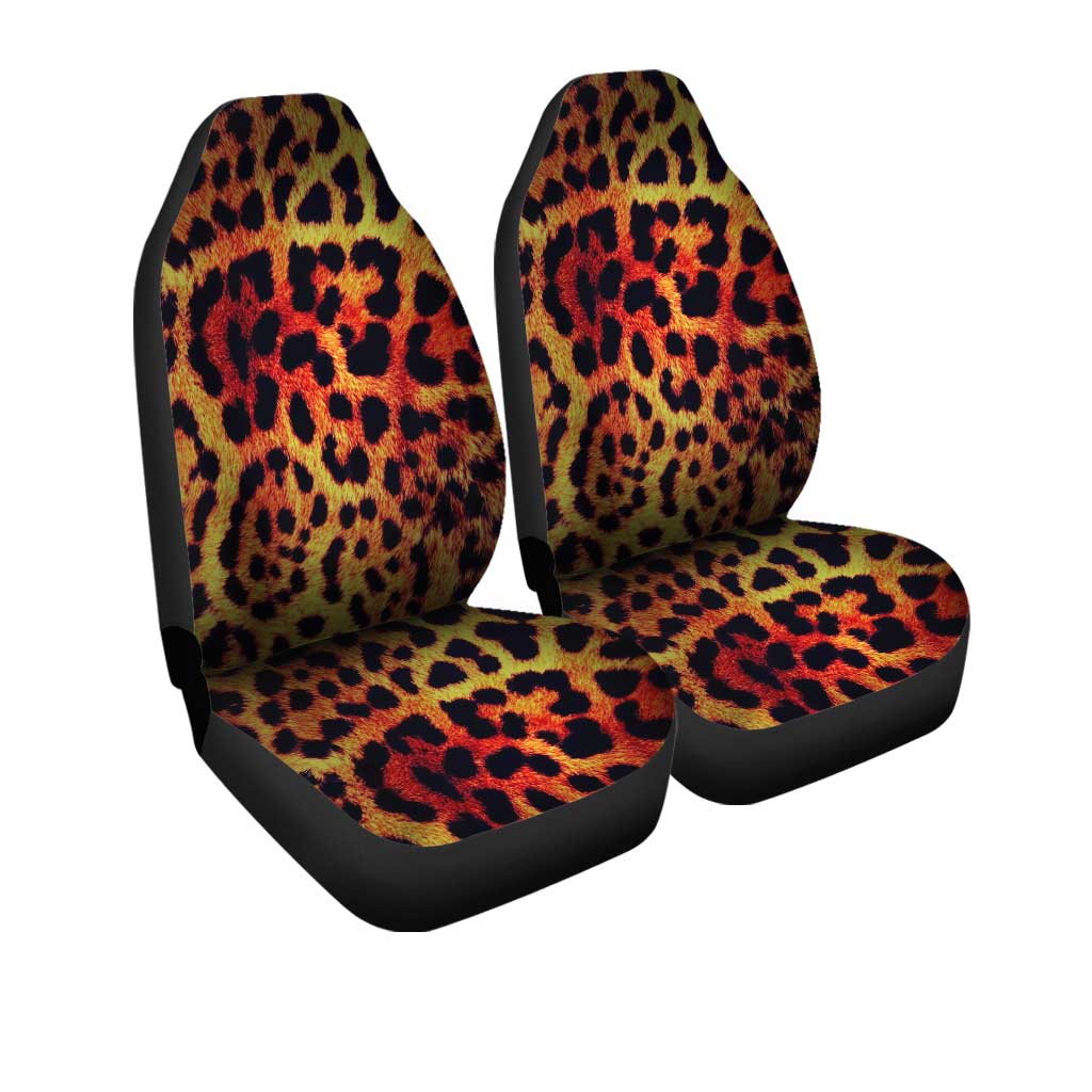 Wild Cheetah Print Car Seat Covers Custom Animal Skin Pattern Car Accessories - Gearcarcover - 3