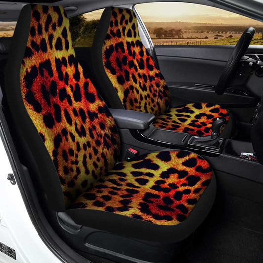 Wild Cheetah Print Car Seat Covers Custom Animal Skin Pattern Car Accessories - Gearcarcover - 2