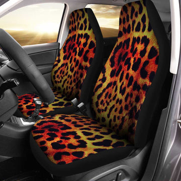 Wild Cheetah Print Car Seat Covers Custom Animal Skin Pattern Car Accessories - Gearcarcover - 1